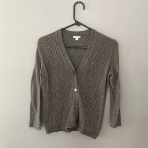 Gray Extra Small Gap dressy cardigan sweater